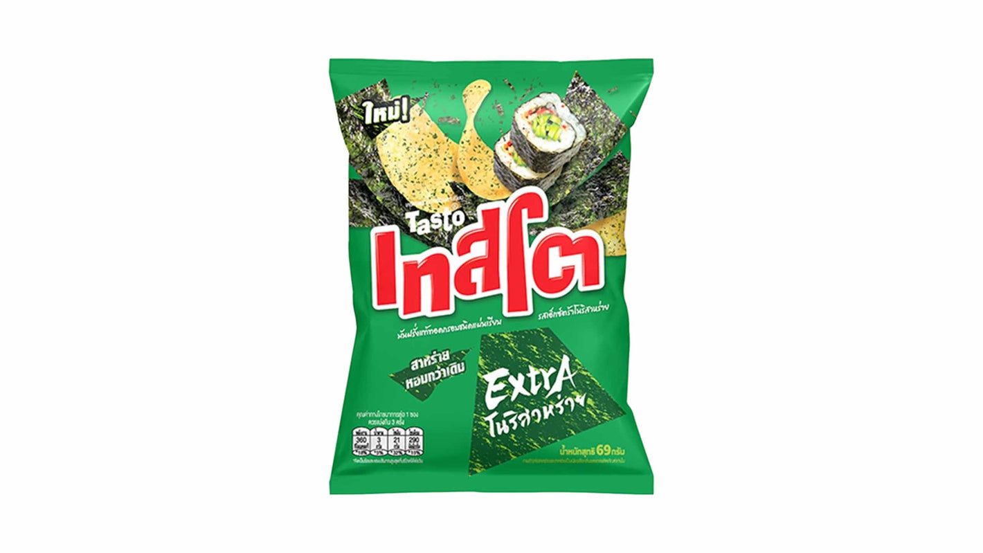 Tasto Potato Chips Extra Nori Seaweed Flavored 42g