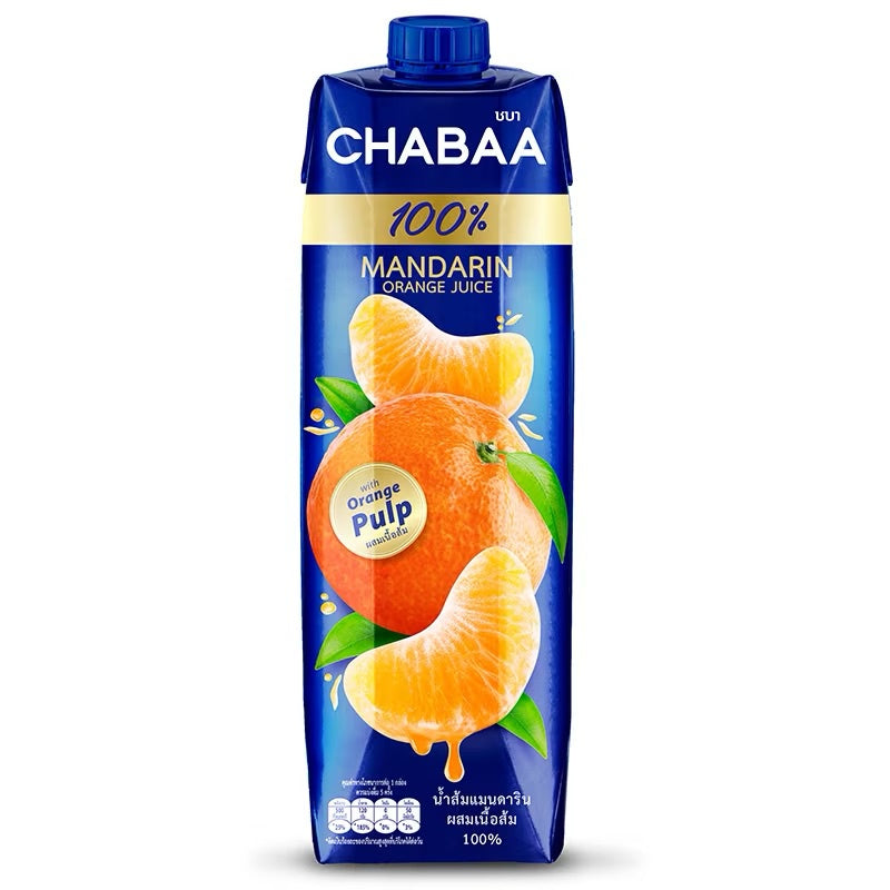 Chabaa Mandarin Orange Juice With Orange Pulp 1000ml