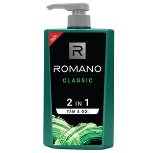 Romano Classic 2 In 1 Hair & Body Wash 650g