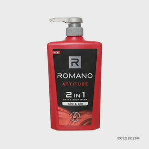 Romano Attitude 2 In 1 Hair & Body Wash 650g