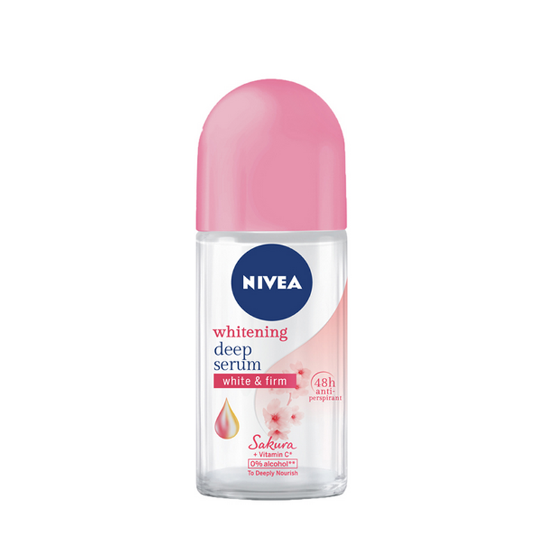 Nivea Whitening Deep Serum Sakura Roll On 50ml