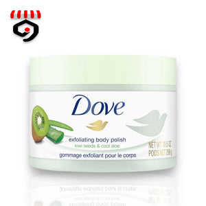 Dove Exfoliating Body Polish Kiwi & Aloe Body Scrub 298g