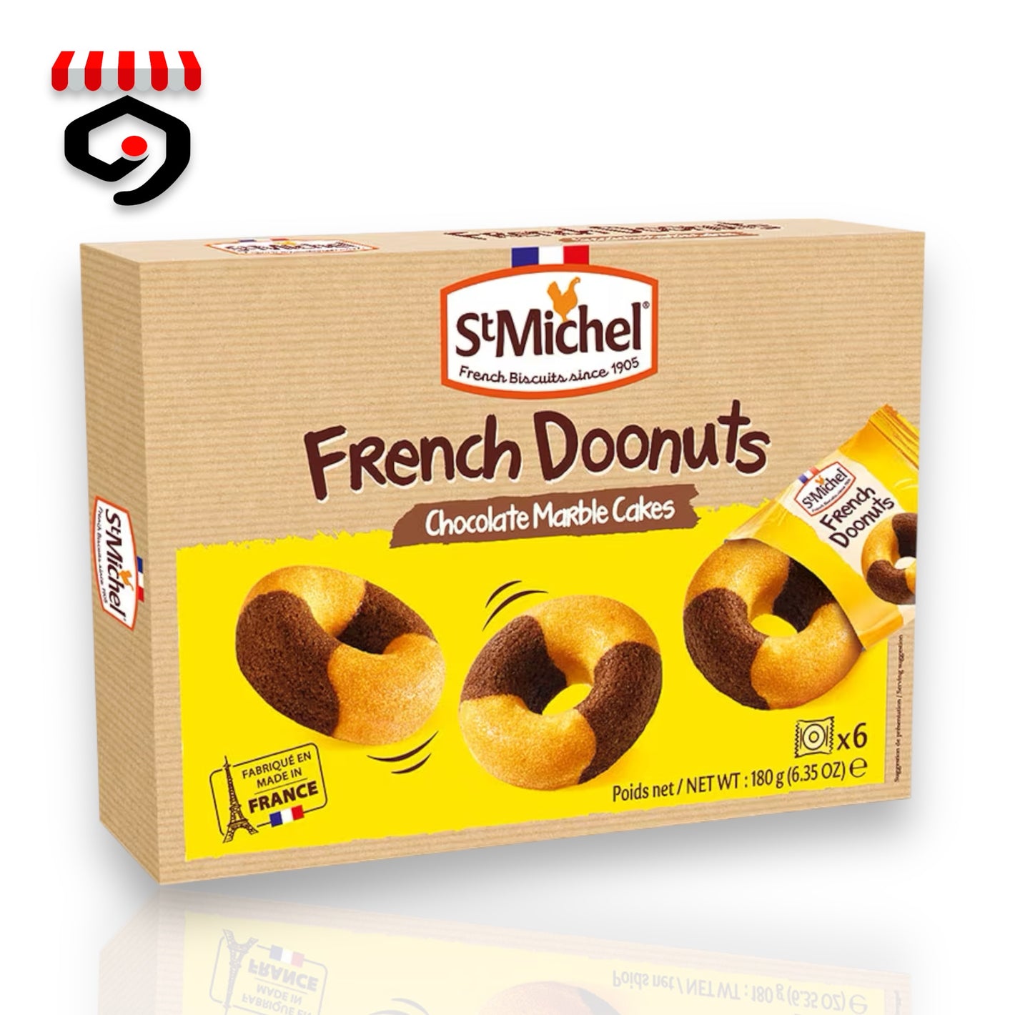 St.Michel French Doonuts Chocolate Marble Cakes 180g