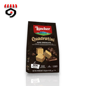 Loacker Quadratini Dark Chocolate Wafer Cookies 125g