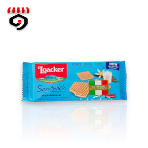 Loacker Sandwich Milk Vanilla Wafer Cookies 75g