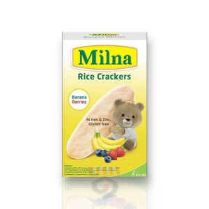 Milna Rice Crackers Banana Berries 20g