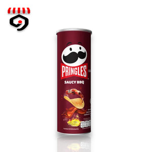 Pringles Saucy BBQ Potato Chips 102g