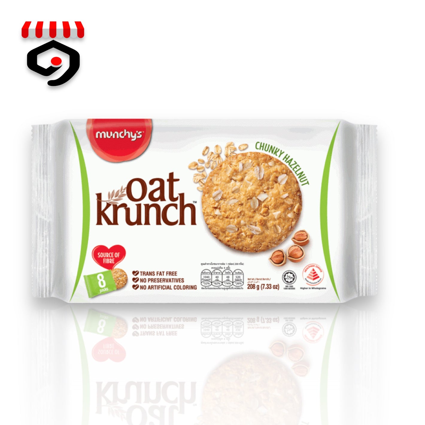 Munchy's Oat Krunch Chunky Hazelnut 208g