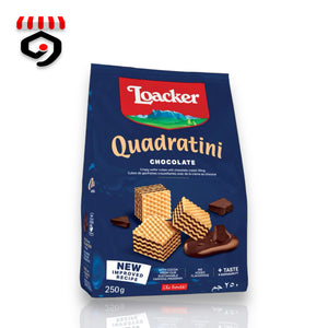 Loacker Quadratini Chocolate Wafer Cookies 250g