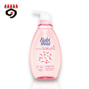 Babi Mild Ultra Mild White Sakura Head & Body Bath 380ml