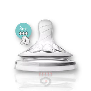 Philips Avent Natural Nipple 3M+ SCF653 2Pcs