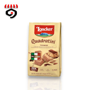 Loacker Quadratini Tiramisu' Wafer Cookies 125g