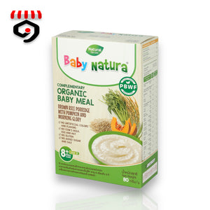 Baby Natura Organic Brown Rice Porridge With Pumpkin And Morning Glory 8M+ 80g