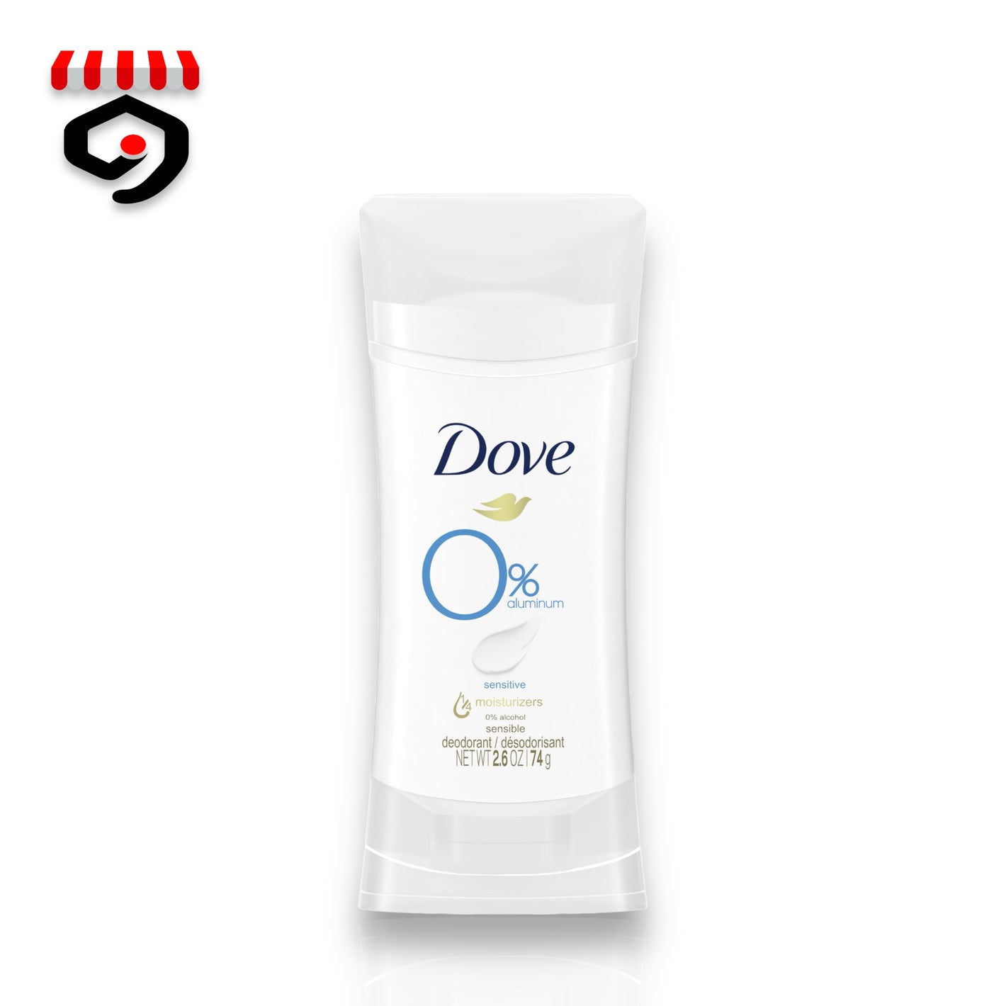 Dove 0% Aluminum Sensitive Deodorant Stick 74g