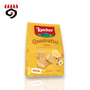 Loacker Quadratini Cheese Wafer Cookies 125g