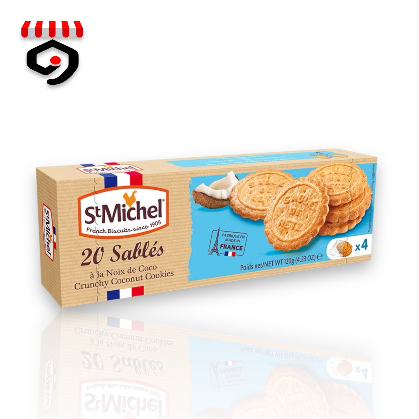 St.Mlichel 20 Sabbles Crunchy Coconut Cookies 120g