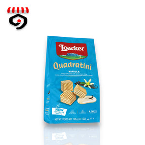 Loacker Quadratini Vanilla Wafer Cookies 125g