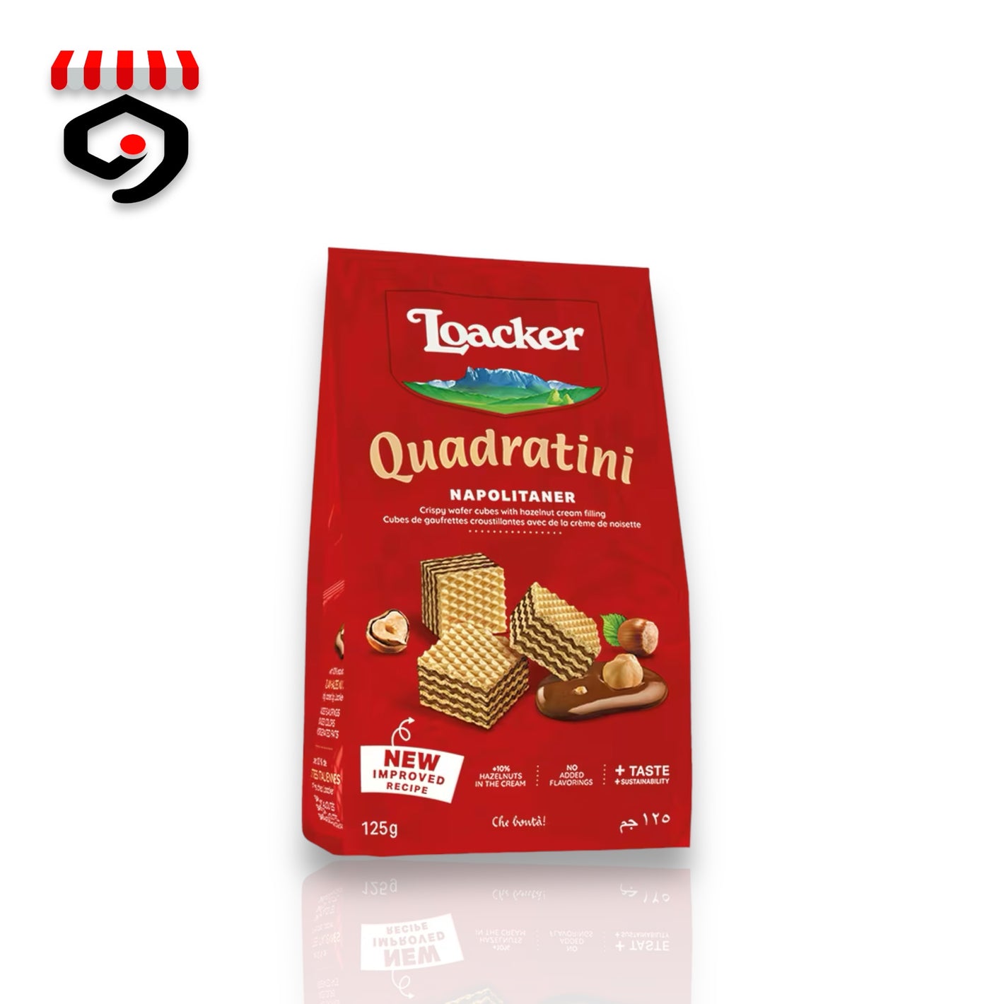 Loacker Quadratini Napolitaner Wafer Cookies 125g