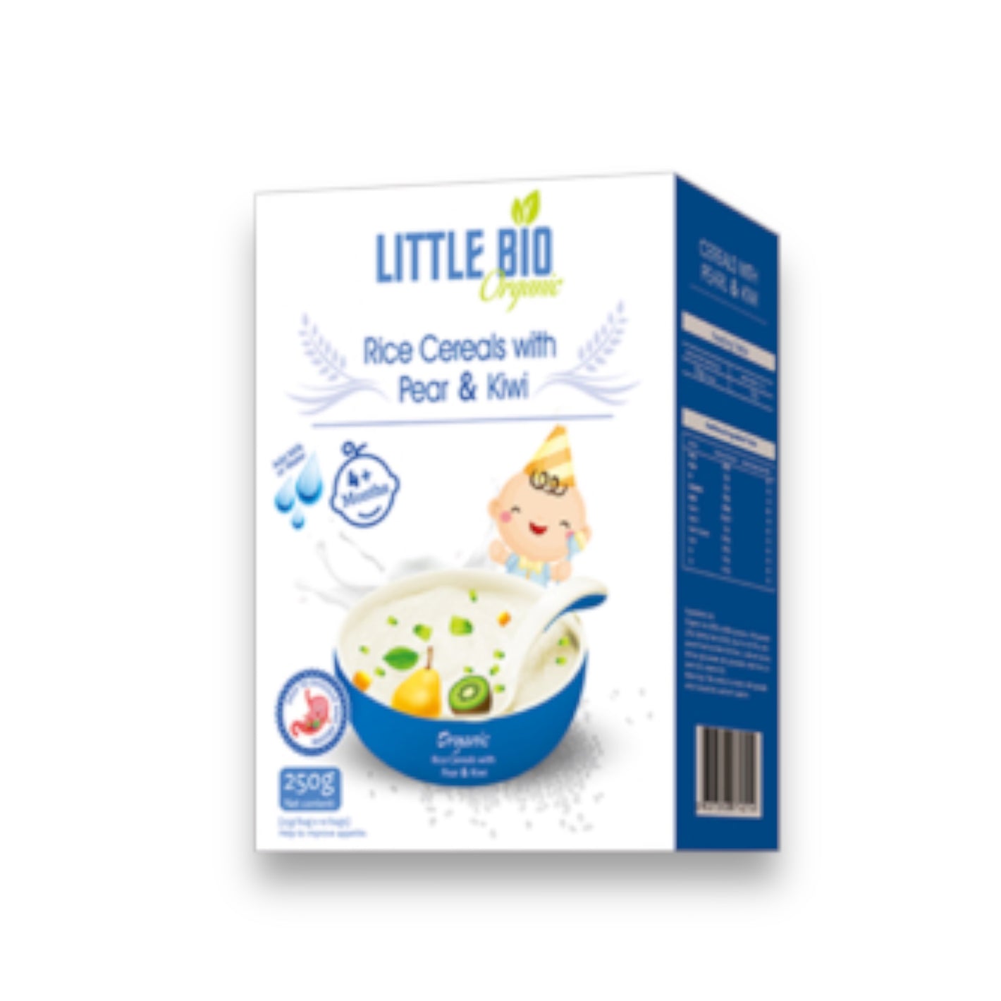 Little Bio Organic Rice Cereals With Pear & Kiwi 250g