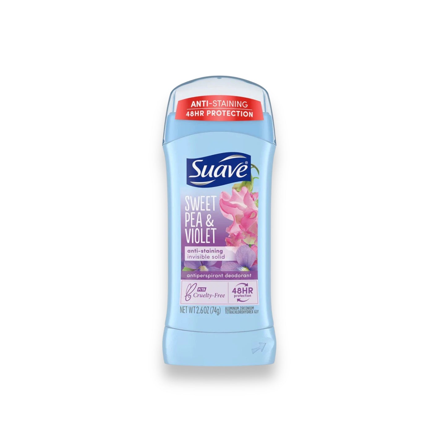 Suave Sweet Pea & Violet Antiperspirant Deodorant 74g