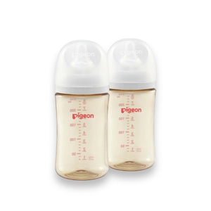 Pigeon SofTouch  PPSU Bottle 3M+  2*240ml