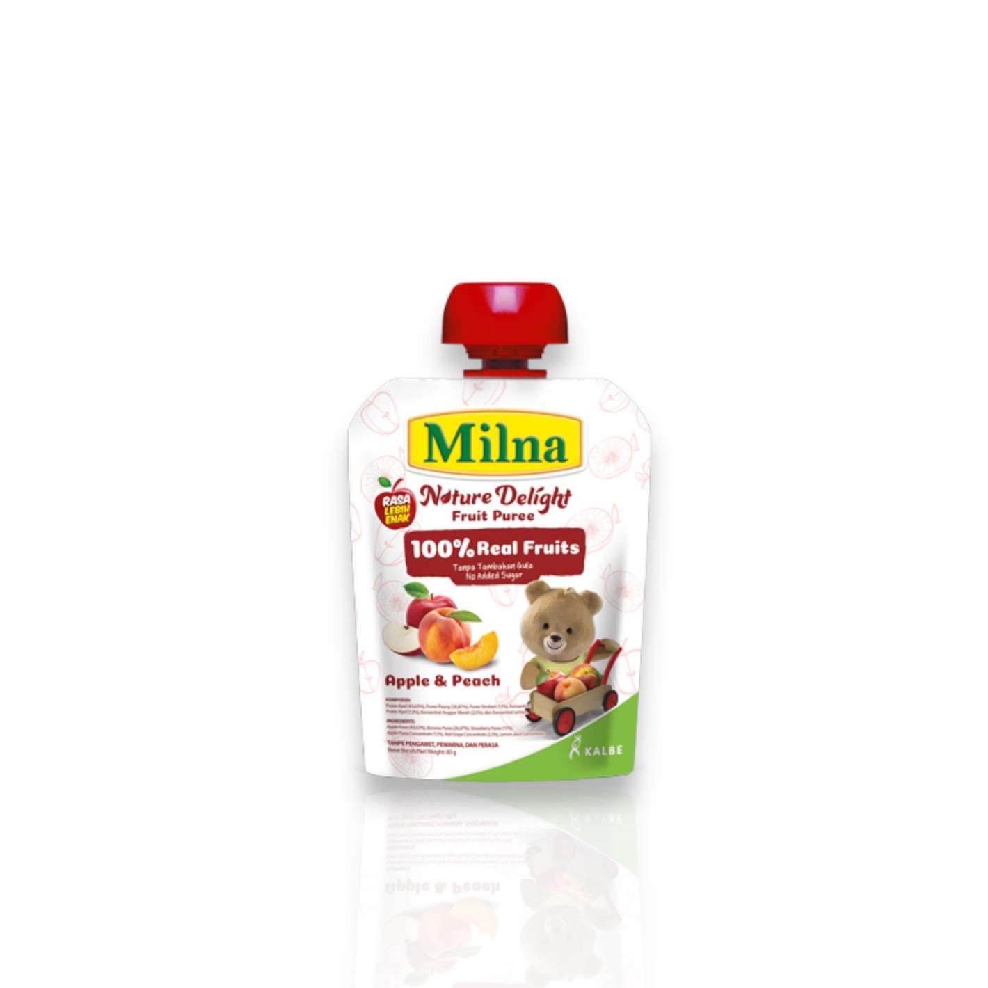 Milna Nature Delight Apple And Peach 80g