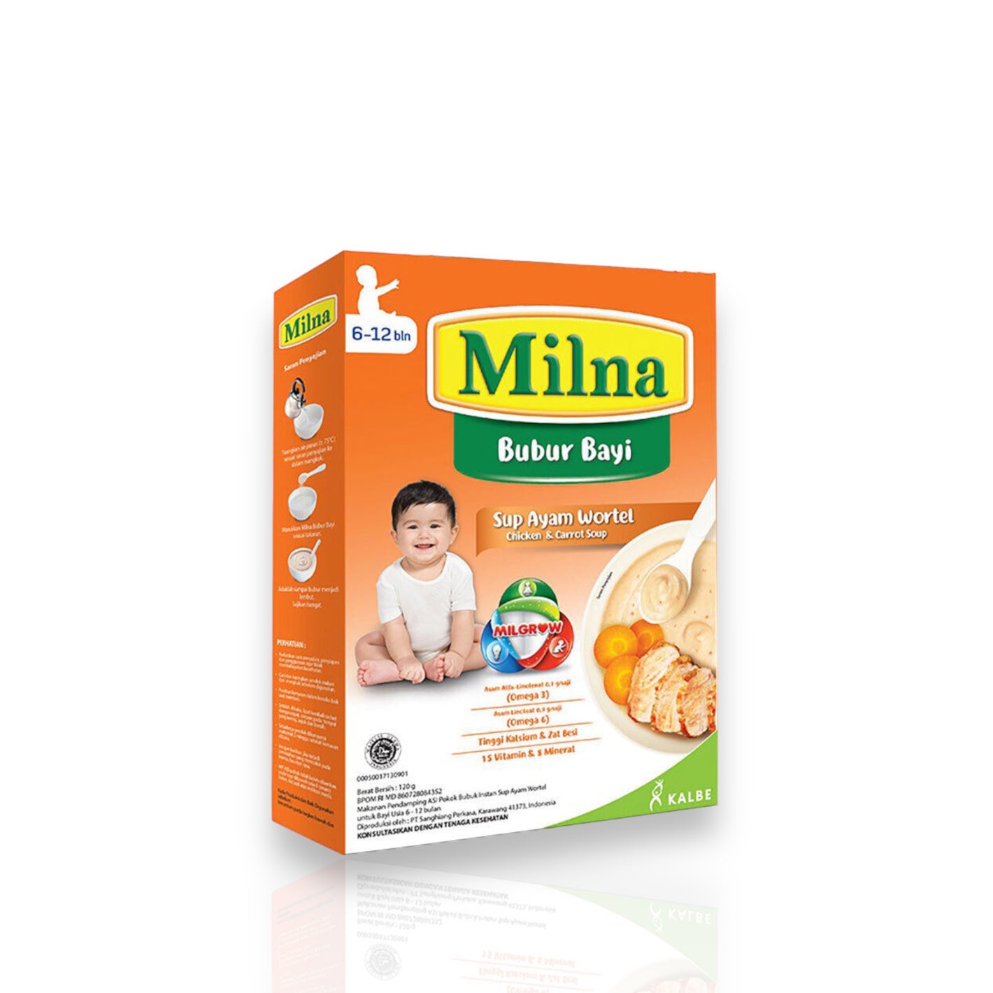 Milna Baby Cereal Chicken & Carrot Soup 6m+ 120g