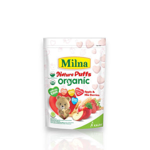 Milna Nature Puffs Organic Apple & Mix Berries 12M+ 15g