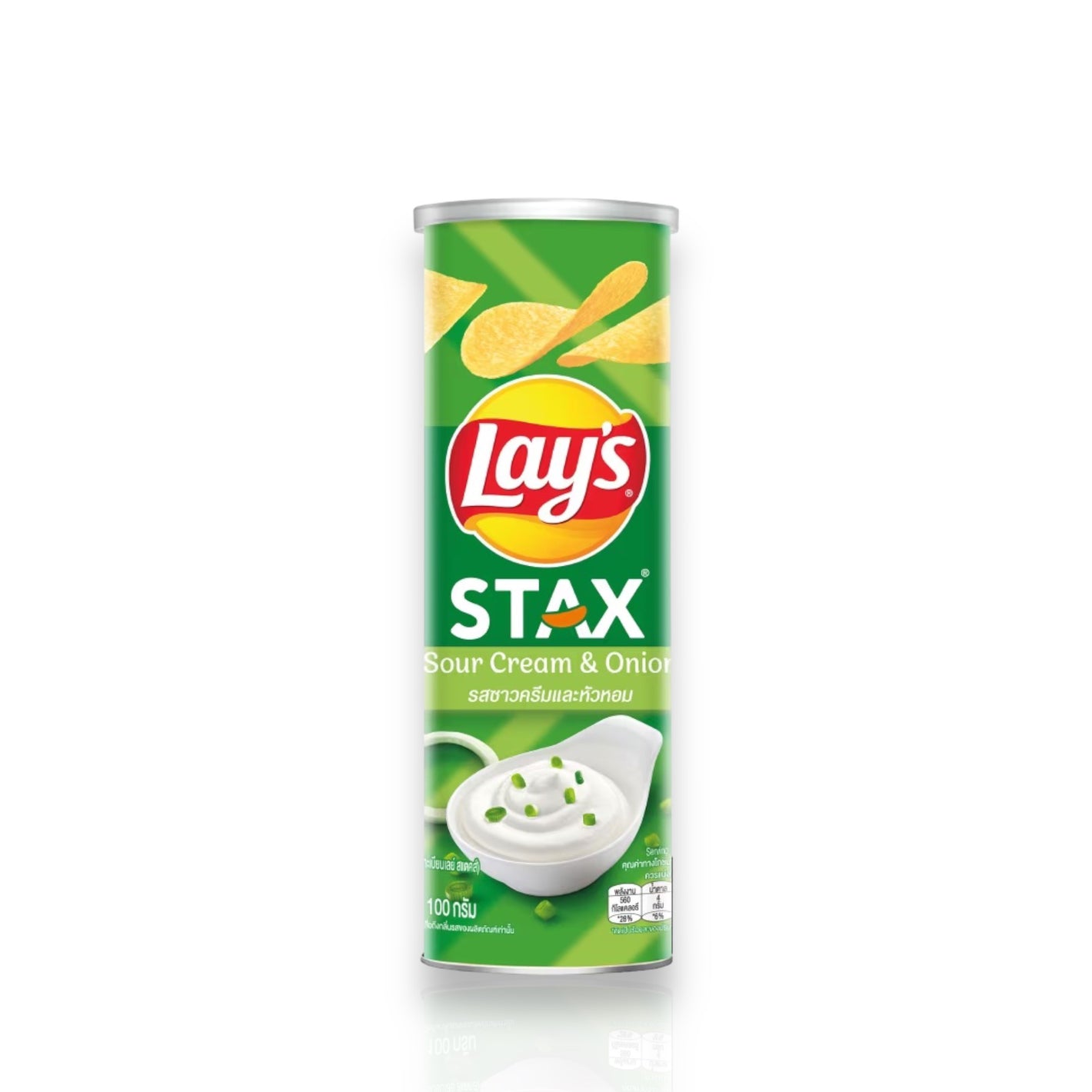 Lay's Stax Potato Chips Sour Cream & Onion Flavor 100g